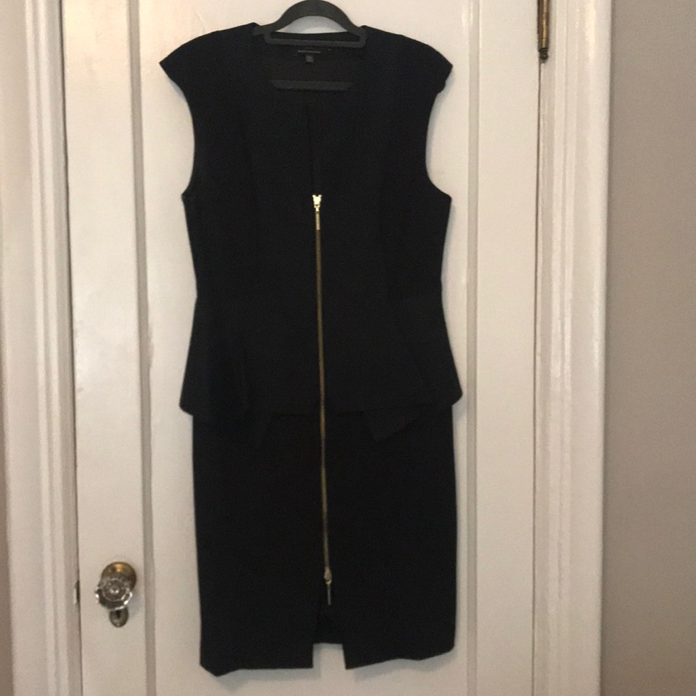 Ted Baker black peplum dress